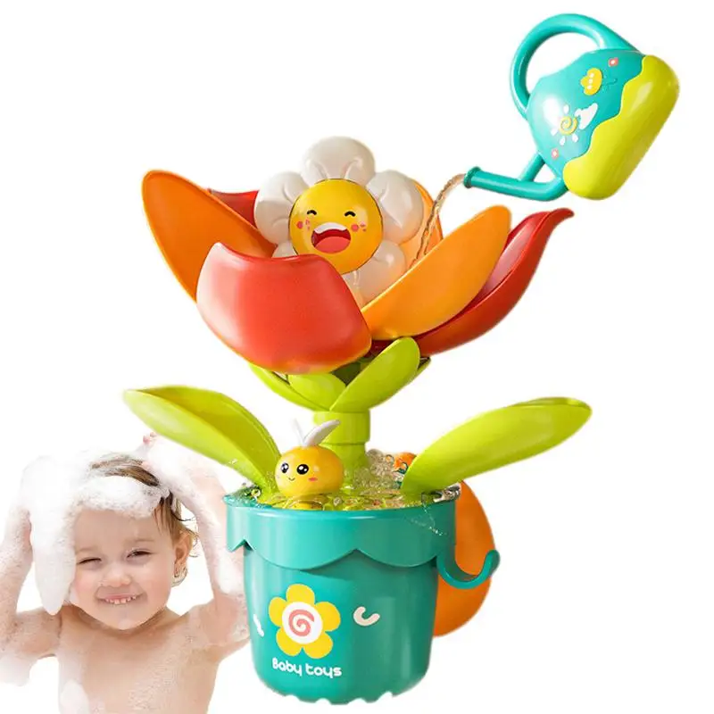 

Toddler Bath Toys Blooming Sunflower Shower Bath Toys Shower Head Babies Flower Bath Shower Head Children's Bath Toys For