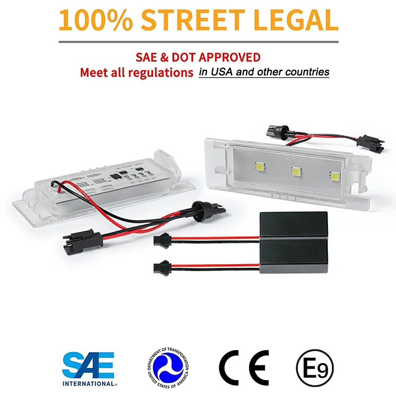 2Pcs Canbus LED Number License Plate Lights Lamps For Alfa Romeo 147 156 159 166 Giulietta Mito Spider GT Brera 939 937 936 932