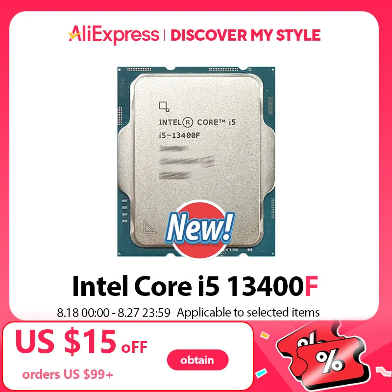 Intel Core i5 13400F I5-13400F New CPU processor LGA 1700 , but without cooler