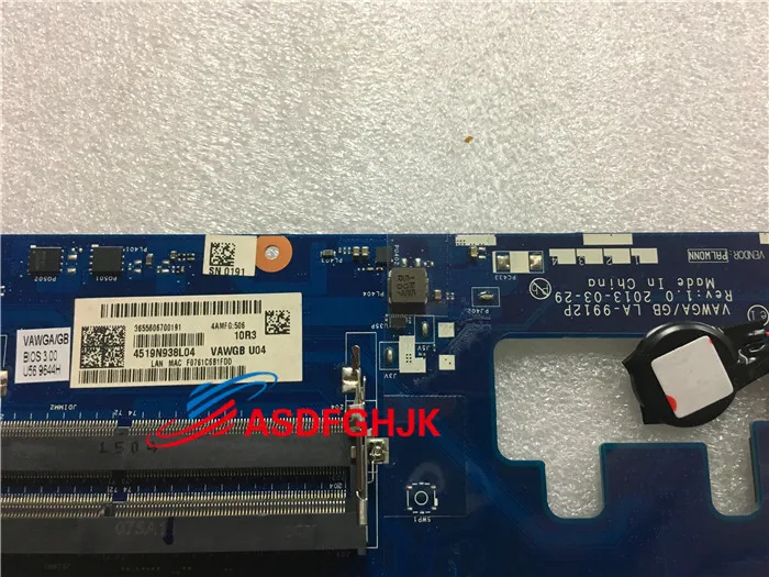 Original FOR Lenovo G505 Motherboard WITH E1-2100 CPU System Vawga/gb La9912p  1ghz 100% TESED OK