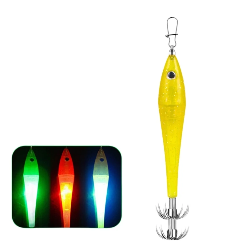 Fishing Lure Light Cuttlefish Hook Artificial Fishing Lure Deep Drop Underwater Fish Collection Tool Squid Jig