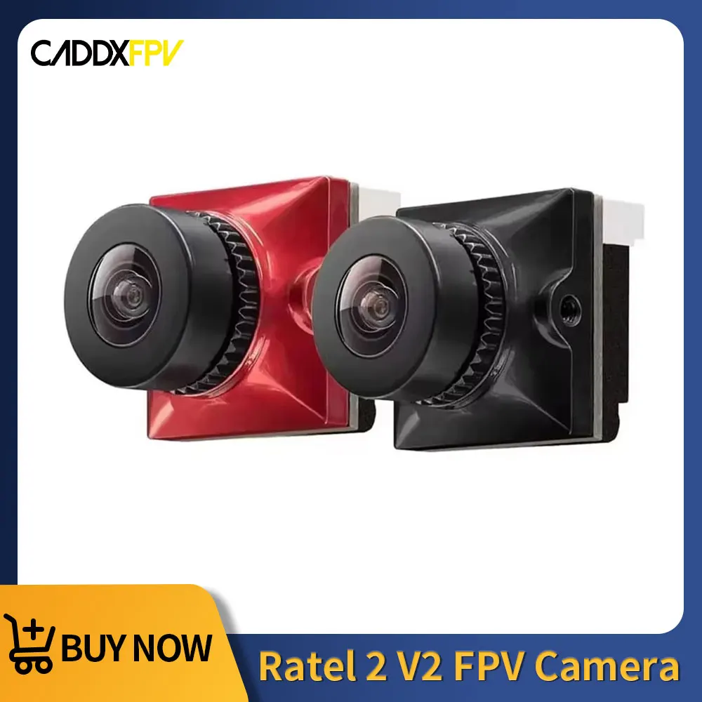 

CADDXFPV Ratel 2 V2 FPV Camera Ratel2 2.1mm Lens 1200TVL 16:9/4:3 NTSC/PAL Switchable 19*19mm Micro Lens for FPV Racing Drone