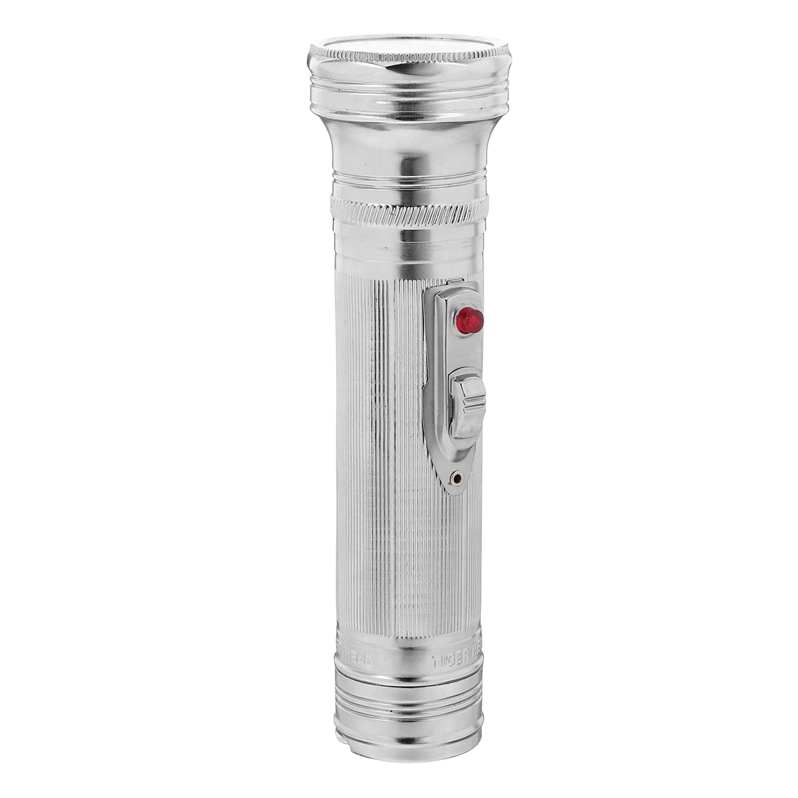 

Retro Metal Flashlight Props Classic Old Style H held Torch Operated LED Stage Searchlight Office Decor