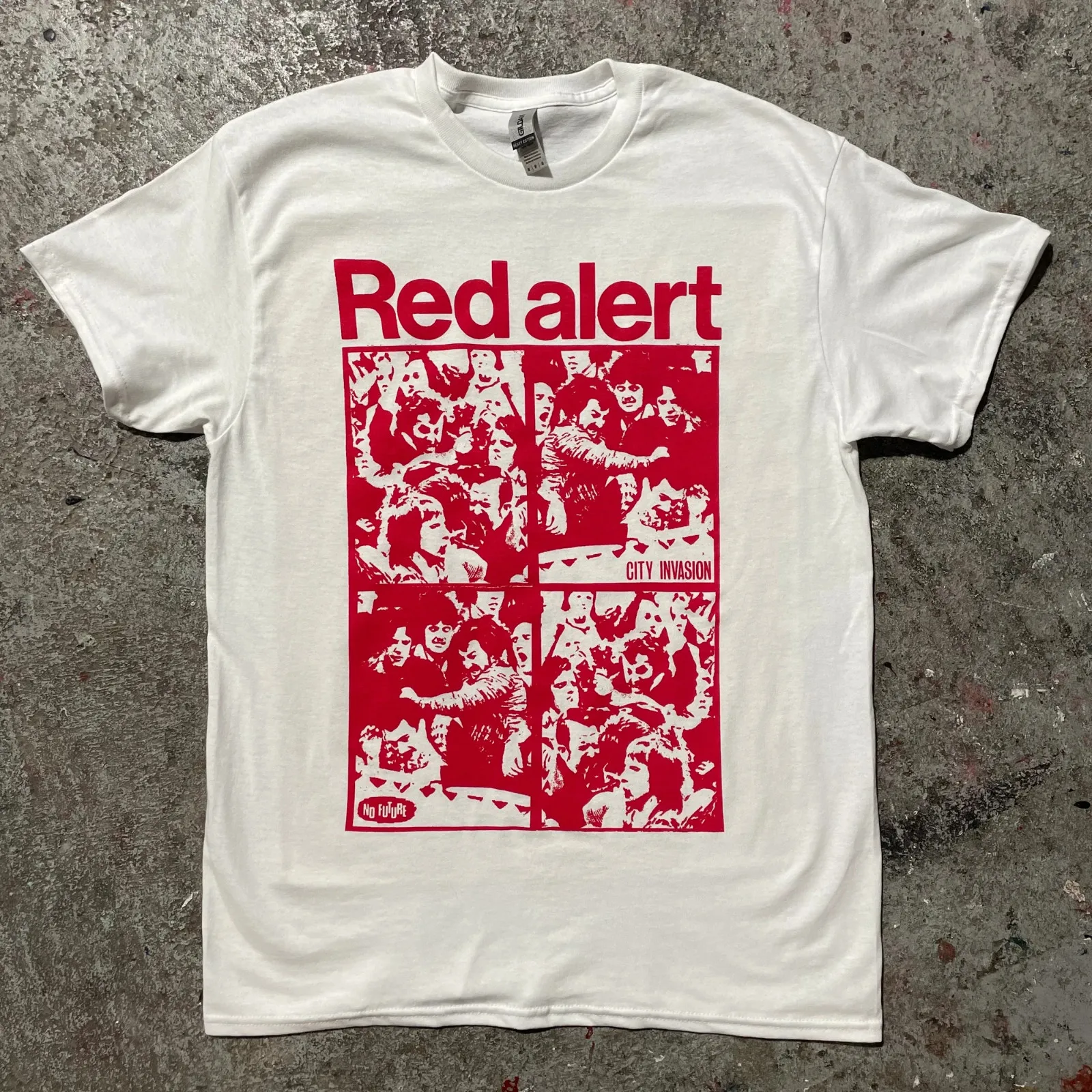 Red Alert Band T-Shirt S-2X Unisex (Screen Printed)
