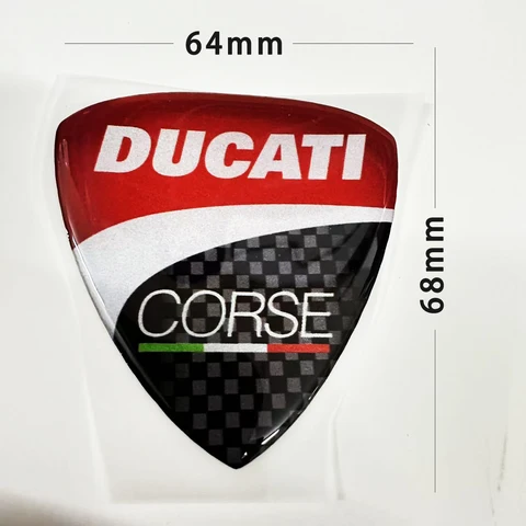 Гелевая 3D-наклейка Ducati Corse с логотипом для мотоциклетн