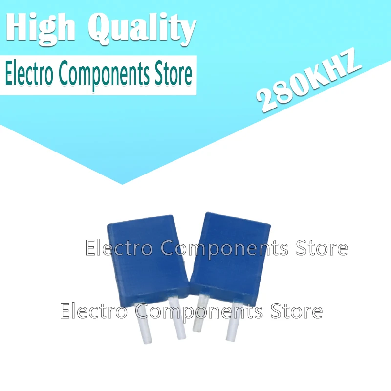 5PCS/Lot CSB280D 2Pin Throught Hole Ceramic Resonator 280KHZ 280K Blue Ceramic Crystal Oscillator