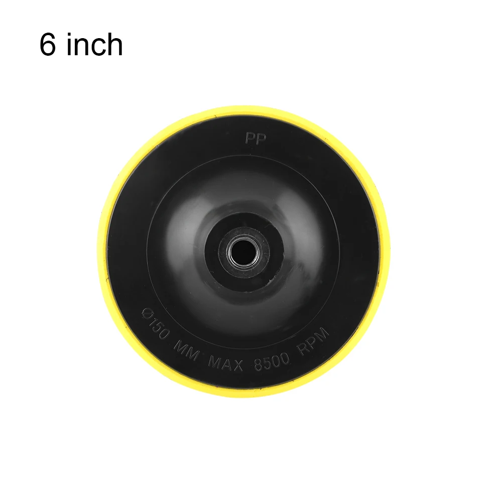 3/4/5/6/7'' High Quality Black Auto Backing Plate Hook & Loop Car M14 Pad Polisher Buffing