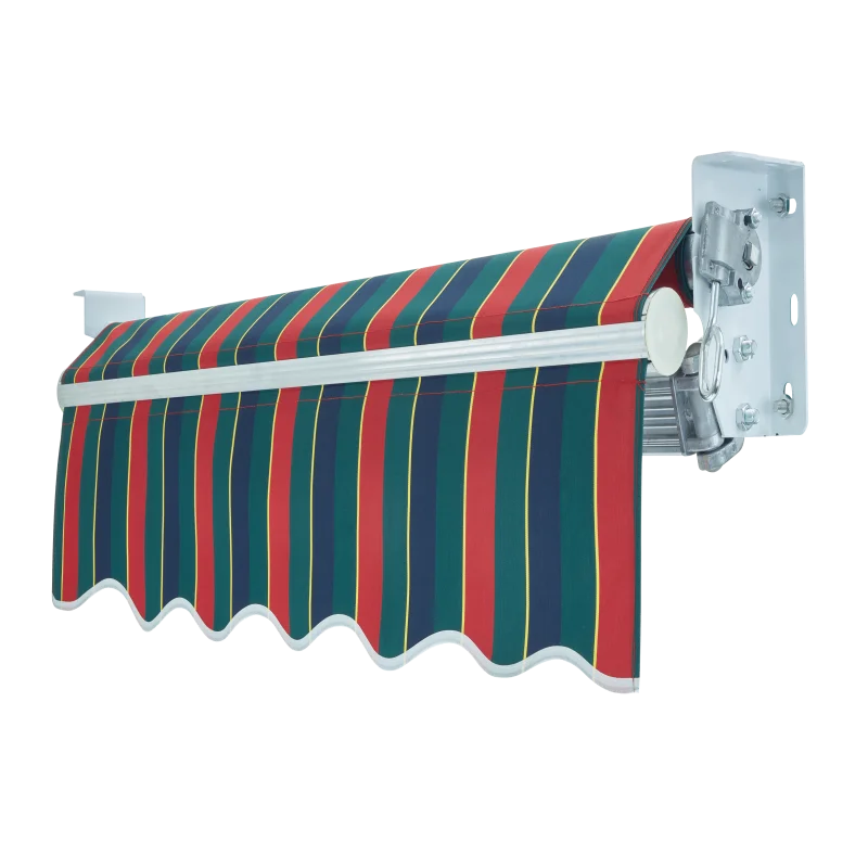 Wholesale custom aluminum alloy manual electric telescopic outdoor folding patio sunshade telescopic polyester