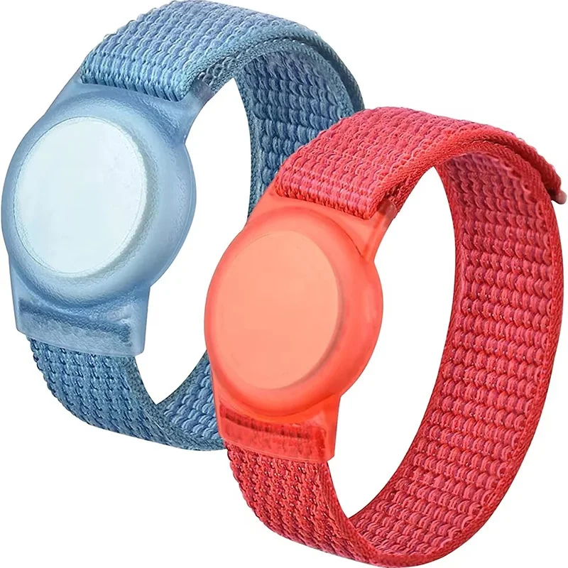 Cartoon-Hülle, Nylonband, wasserdicht, verstellbar, Kinderarmband, Ersatz-Kinderarmband für Apple AirTag GPS-Tracker-Zubehör