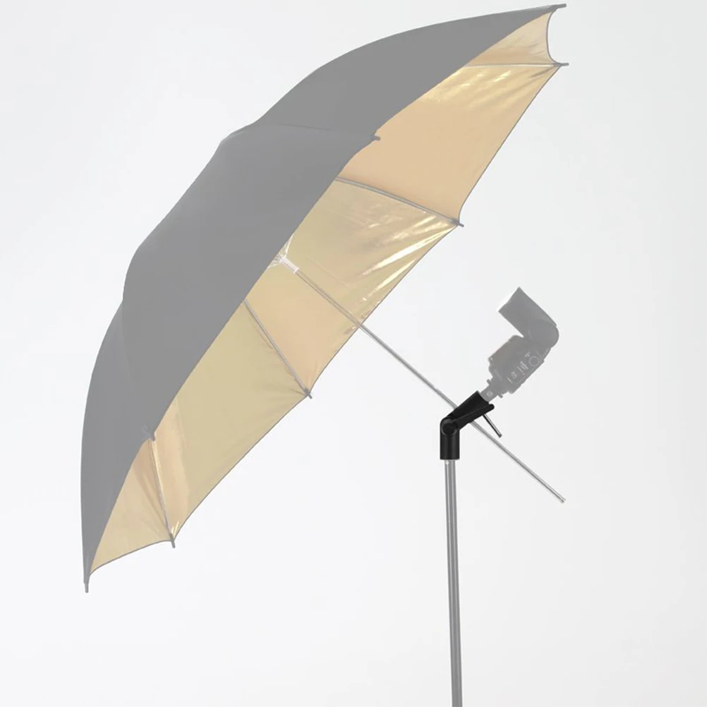 

H Type Umbrella Swivel Holder Flash Light Bracket For Camera Lighting Stand Sturdy Black 1/4 3/8 Inch Screw Tripod Mount