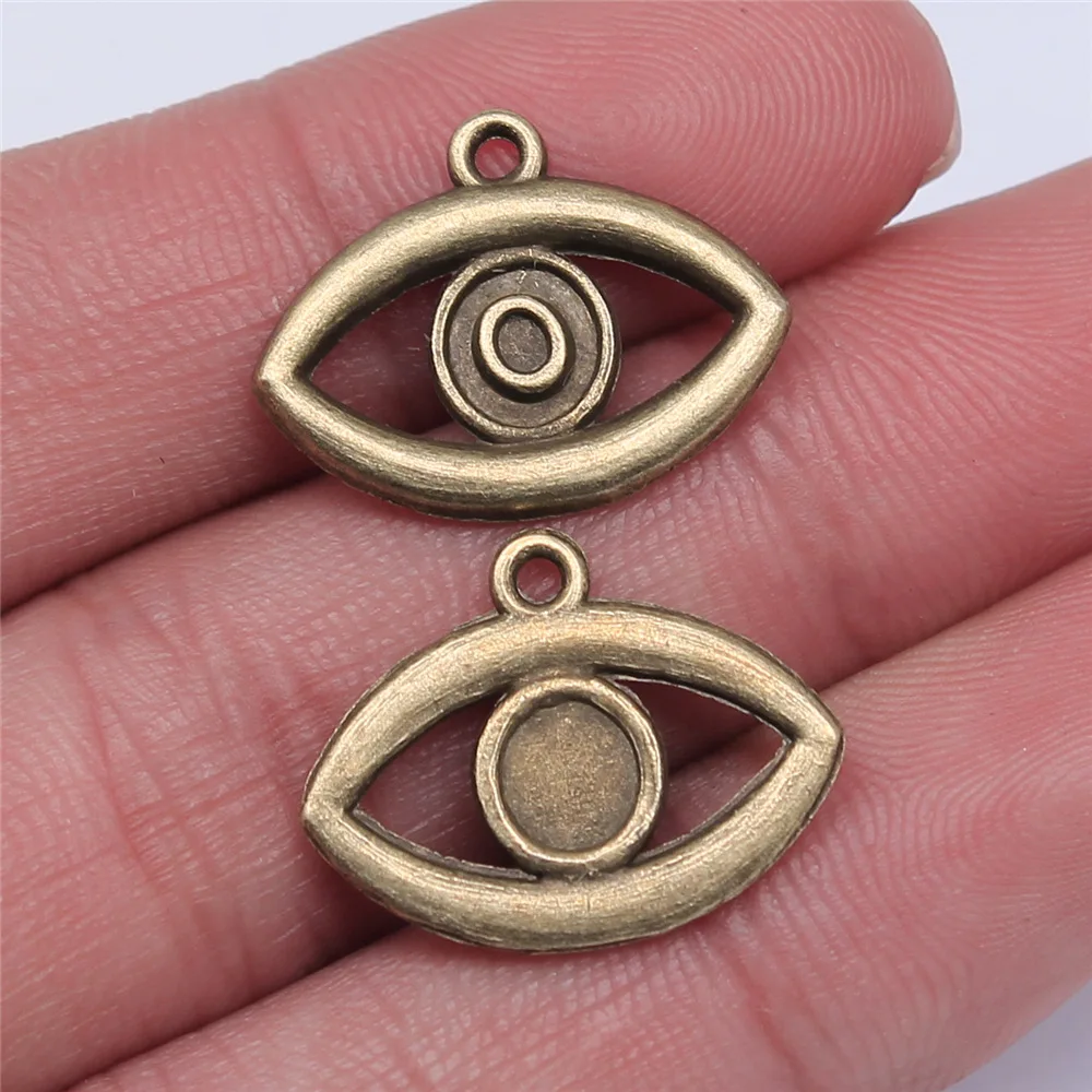 20pcs Witch Evil Eye Charms, DIY Jewelry Making