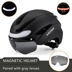 Horntour New Bicycle Helmet Ride Lights Racing Road Bike Helmet Men and Women Outdoor Sports Pro Cycling Bicicleta Safety Cap 