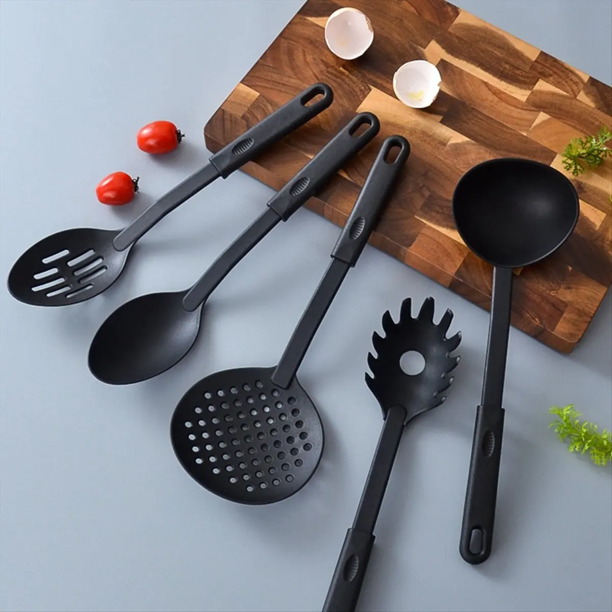 FOR HOME Kitchen Utensils Set of 17 Pcs, Nylon Non-Stick Cooking Utensils Set,Kitchen Gadgets Tools for Cook( Free)