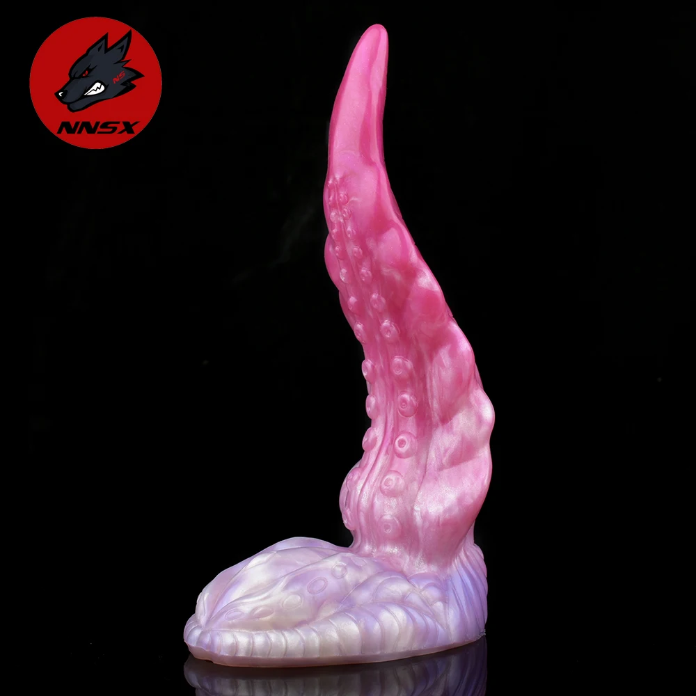 NNSX Curve Octopus Dildo With Suction Cup For G-spot Pointed Head Fantasy Animal Penis for Gay Women Adult Sex Toys Shop