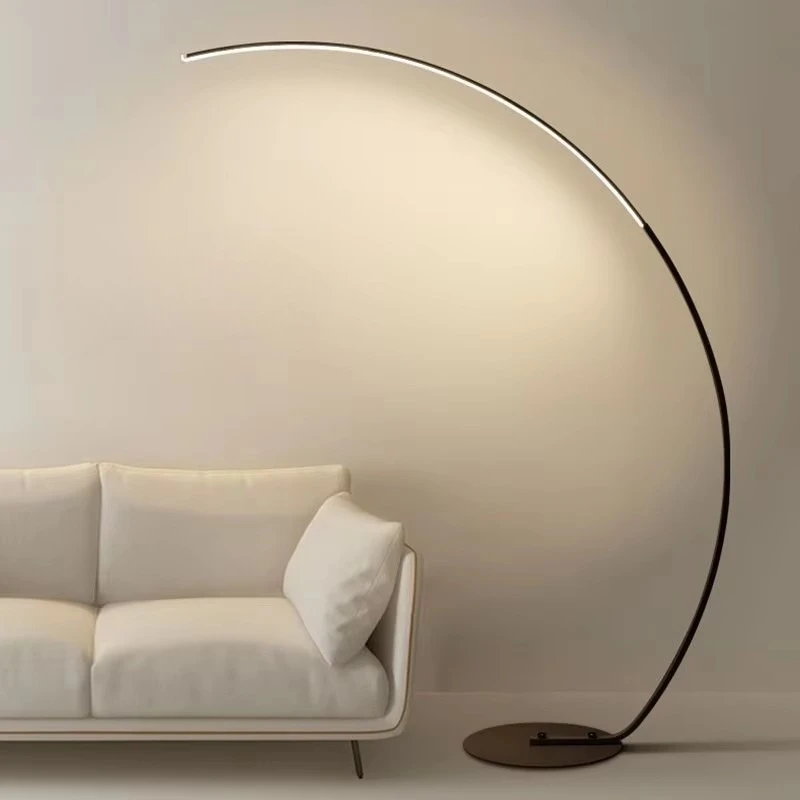 Suitable for cross-border sales floor lamp LED designer art model garden creative arc simple ins fishing lamp