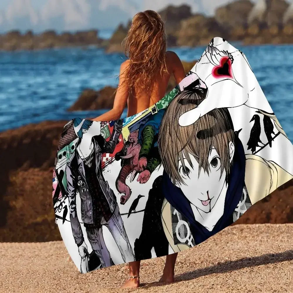 Manga A-Air G-Gear Beach Towel Colorful Bath Towels for Girl Microfiber Quick Dry Custom Sand Free Beach Yoga Spa Gym Pool