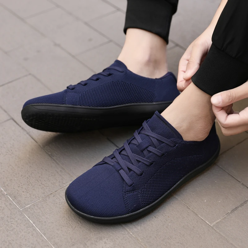 New wide toe shoes with wide toe, barefoot mesh fabric, breathable casual shoes image 3