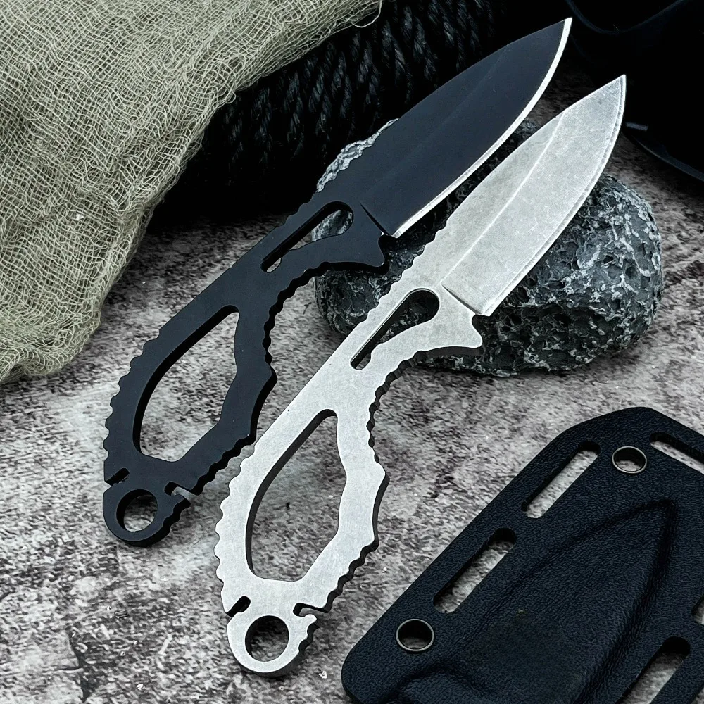 التخييم سكينة سرفايفل 440c مقبض 440c شفرة سكين مستقيم في الهواء الطلق صلابة عالية EDC سكاكين الدفاع عن النفس #2