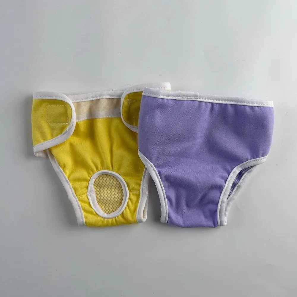 

Breathable Dog Physiological Pants Leak-proof Adjustable Pet Diapers Highly Absorbent Reusable Dog Sanitary Panties
