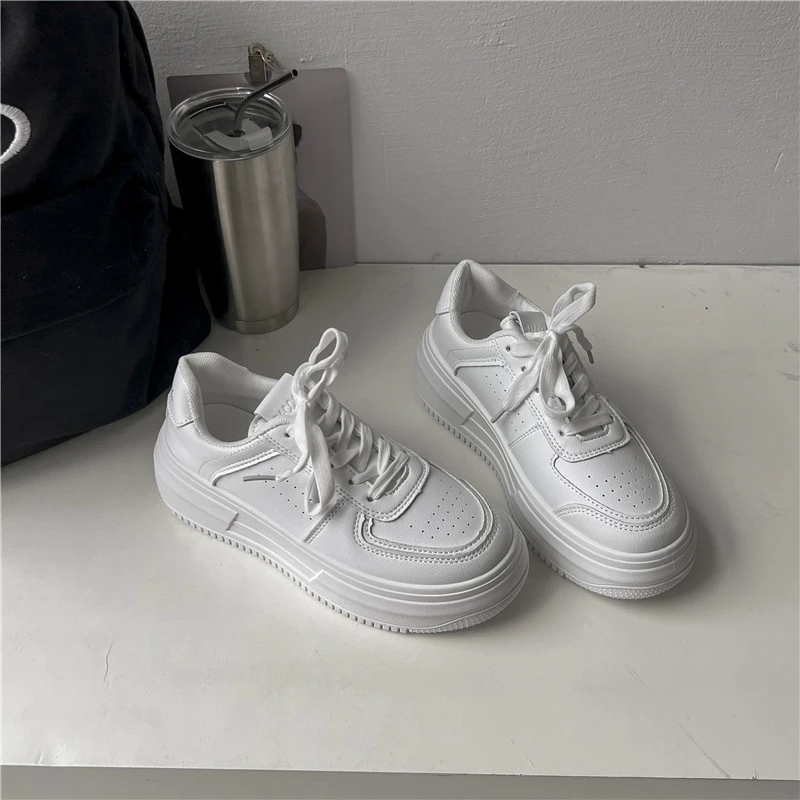 Tennis Sneakers Woman Spring Autumn Sports Board Shoes Fashion Comfort Colorful Casual Academy Style Little White Shoes Female