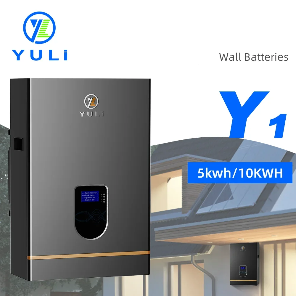 Power wall lifepo4 wall-mounted power supply 48v100ah 5kwh 10kwh household lithium battery solar energy storage