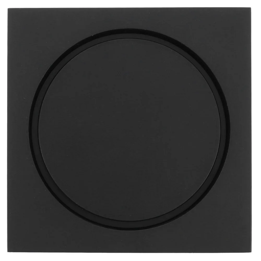 Durable Brass Floor Drain Strainer 10x10cm / 3.94x3.94in Black Shower Drain Kit Odor Resistant Square Floor Drain Kitchen