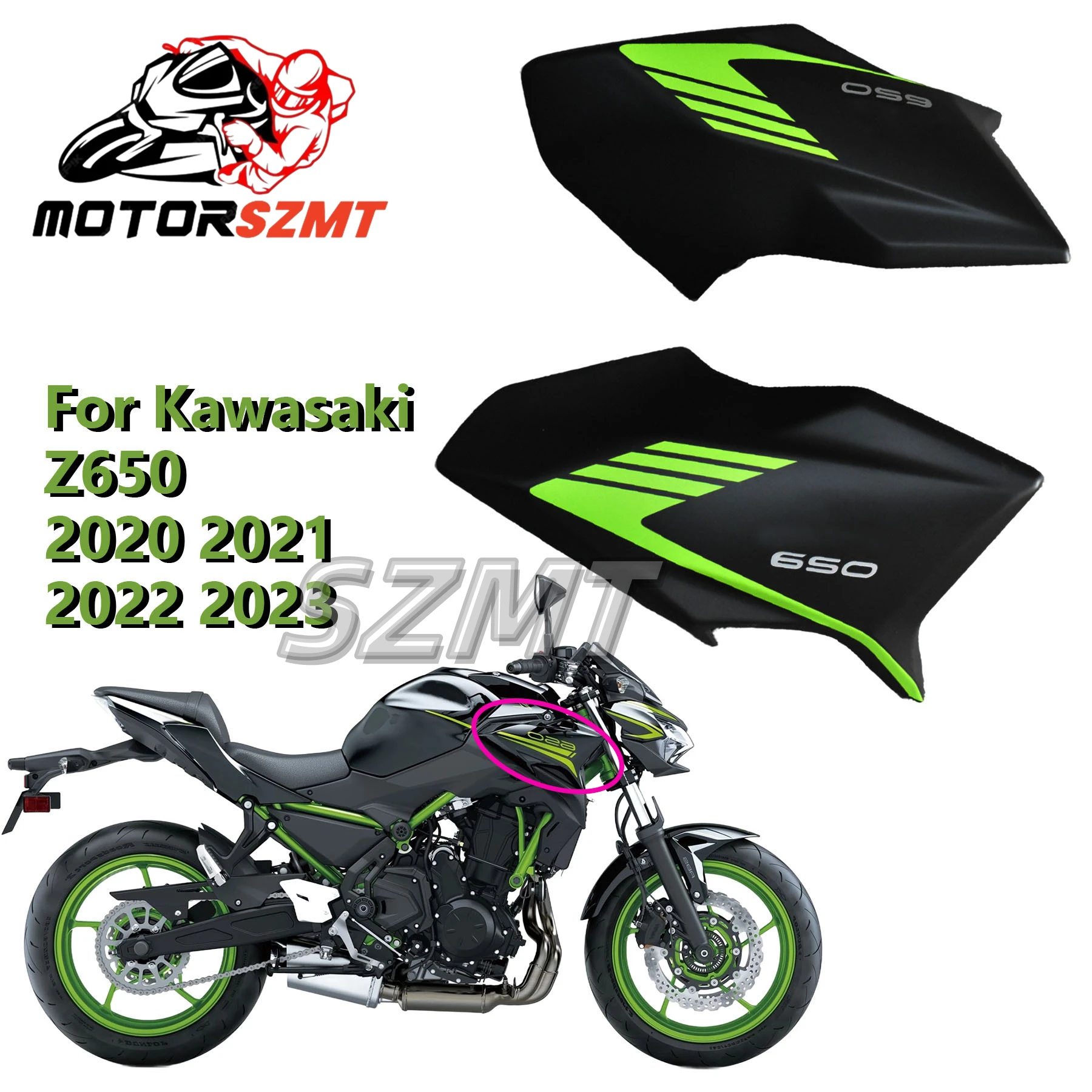 

Z-650 Fit For Kawasaki Z 650 2017-2023 Left Or Right Front Side Cover Tank Gas Fairing Pannel Cowl Z650 Motorcycle Accessories