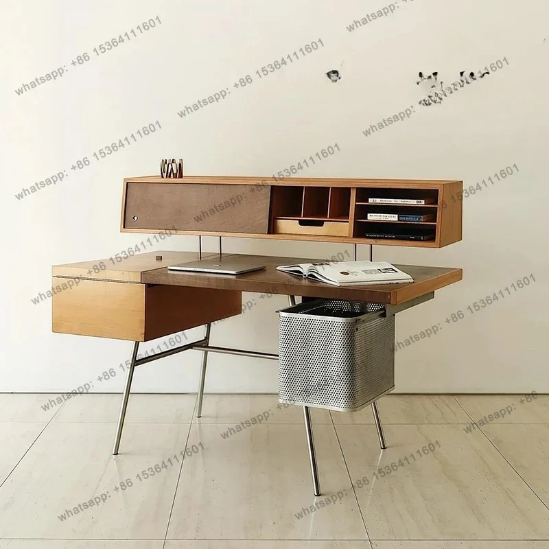 Metal and all solid wood customizable home desk medieval desk designer modern workbench