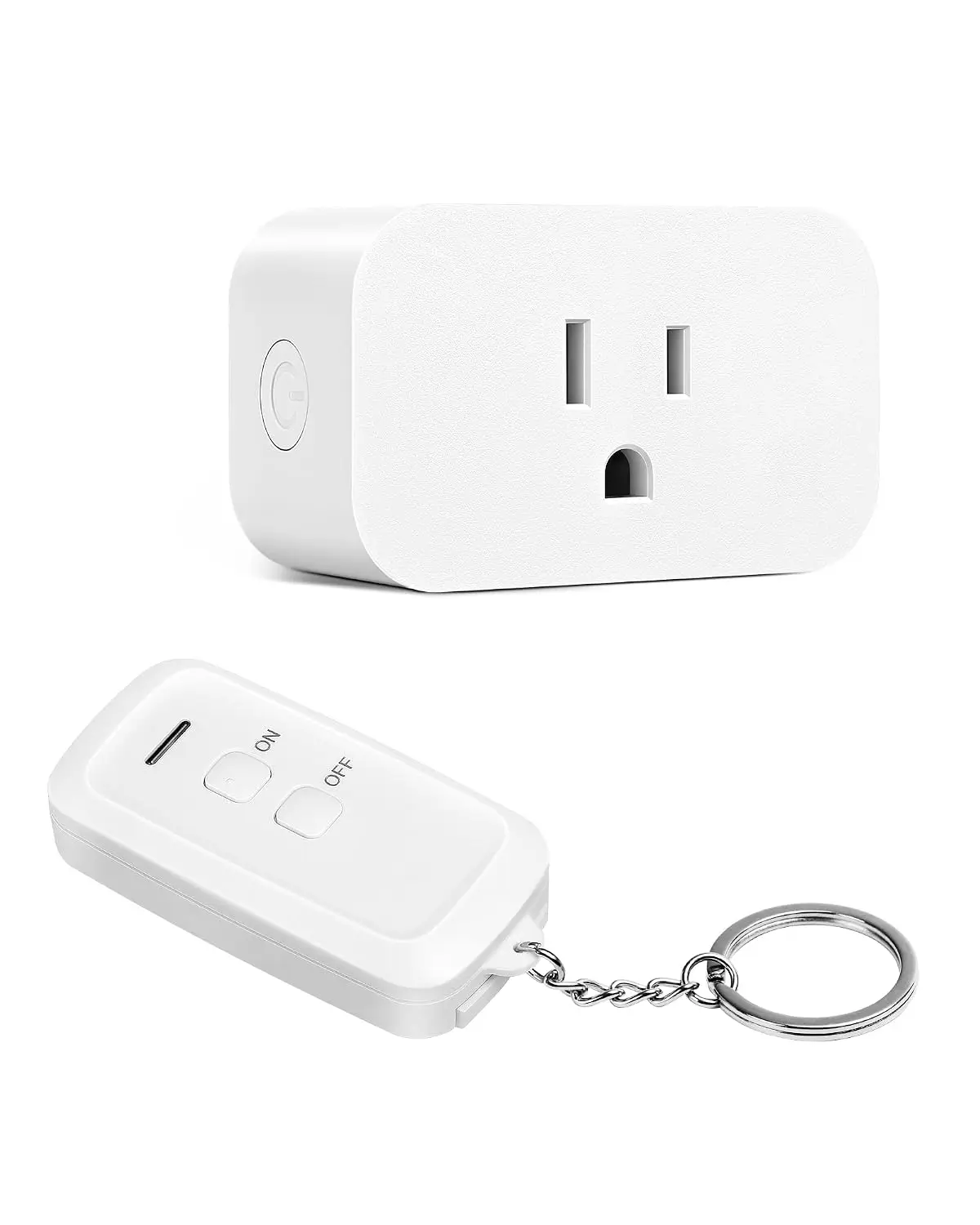 

Wireless Remote Control Outlet - No Wiring, 100ft RF Range, 15A/1875W, Compact Design, Programmable