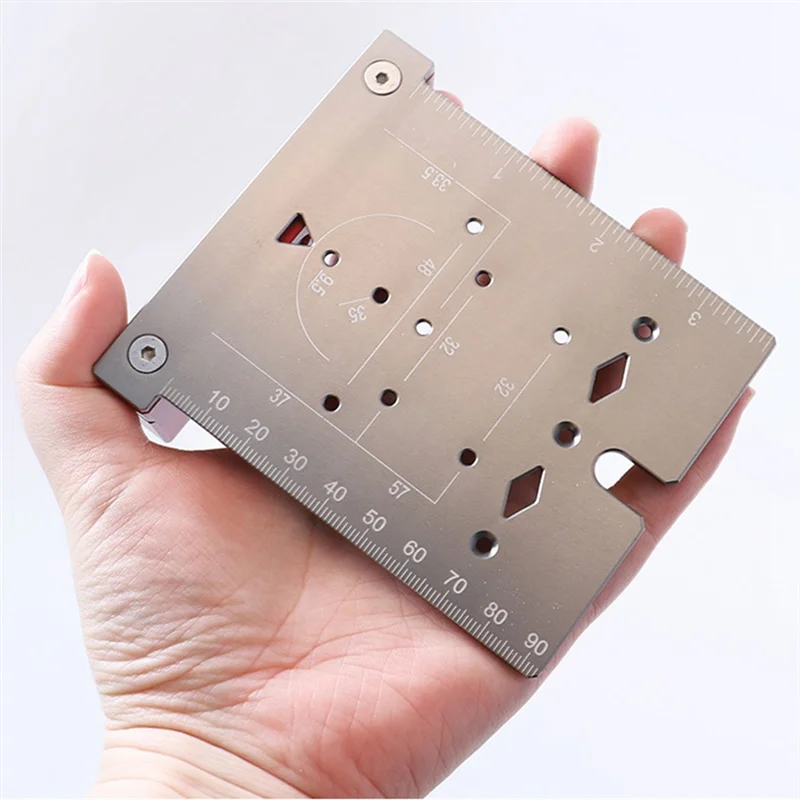 

BHBD-35Mm Hinge Punching Locator Hinge Boring Jig With Inch Metric Scale Multi-Function Woodworking Drilling Locator-A Easy Inst