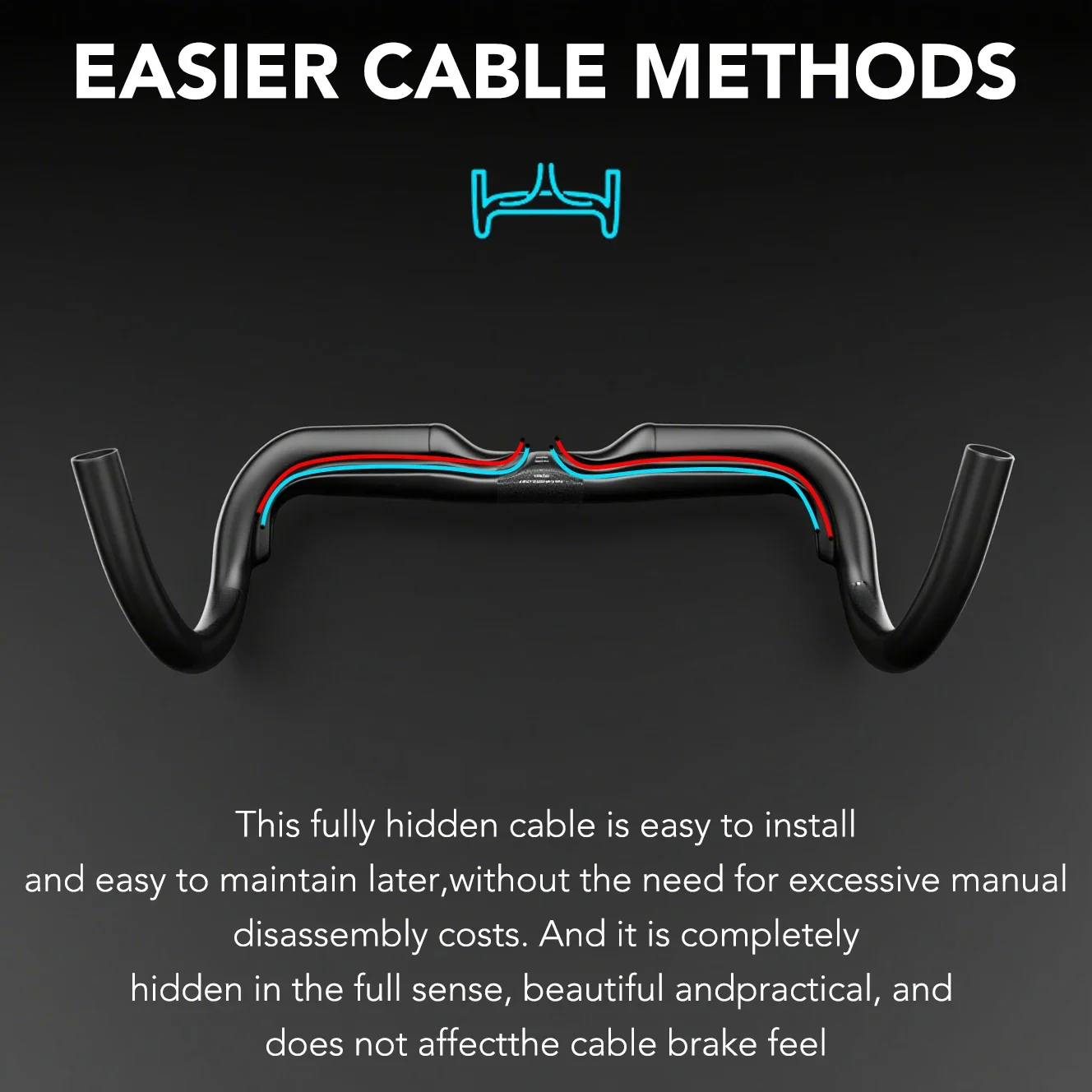 Syncros t1000 aero cascalho guiador preto fosco metade roteamento interno bicicleta de estrada 340mm/360mm/380mm guiador cascalho ciclocross