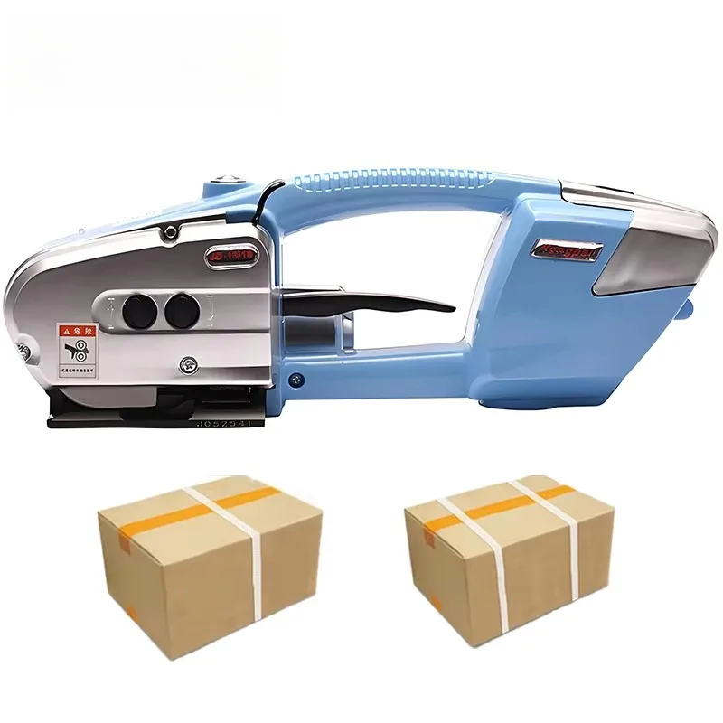 

Battery Powered PET PP Strap Tensioner Sealer Adjustable Tension Buckle Free Handheld Strapping Tool for Packaging Binding Work