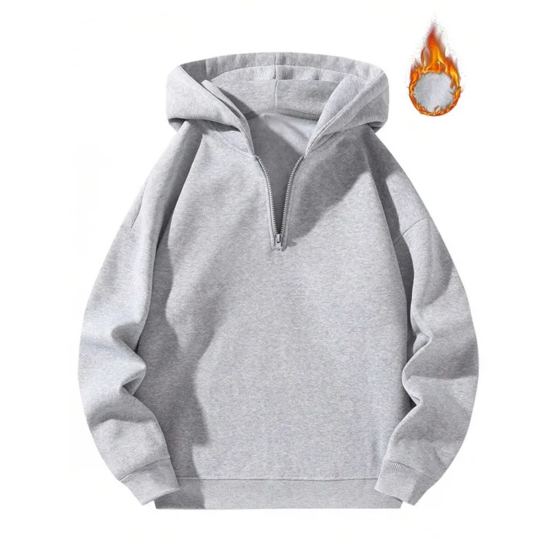 

Loose Fit Zip up Hoodie Unisex Comfortable Sweatshirt Cross-Border E-commerce Fashion Streetwear Spring Summer Autumn