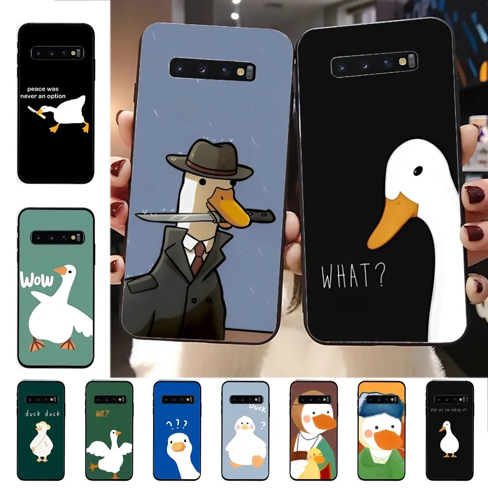 

Duck goose Phone Case For Samsung S 9 10 20 21 22 23 30 23plus lite Ultra FE S10lite Fundas