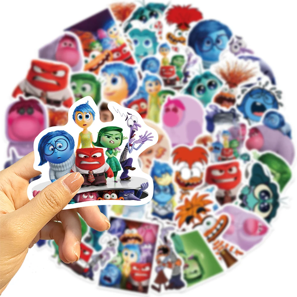 10/30/50pcs Disney INSIDE OUT Cartoon Stickers Decals Waterproof Graffiti Stationery Laptop Phone Cool Kids DIY Sticker Toys