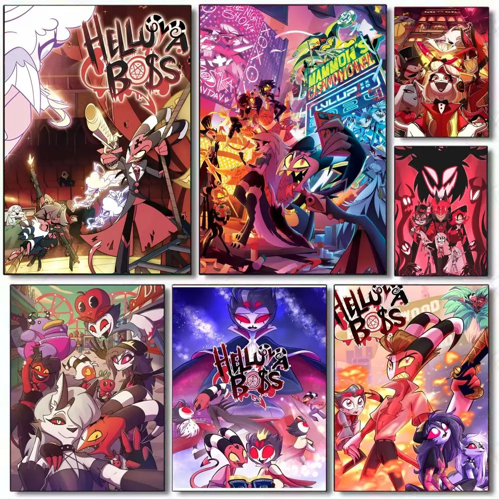 Cartoon H-Helluva Boss Terror hazbin hotel Poster Holiday Gifts