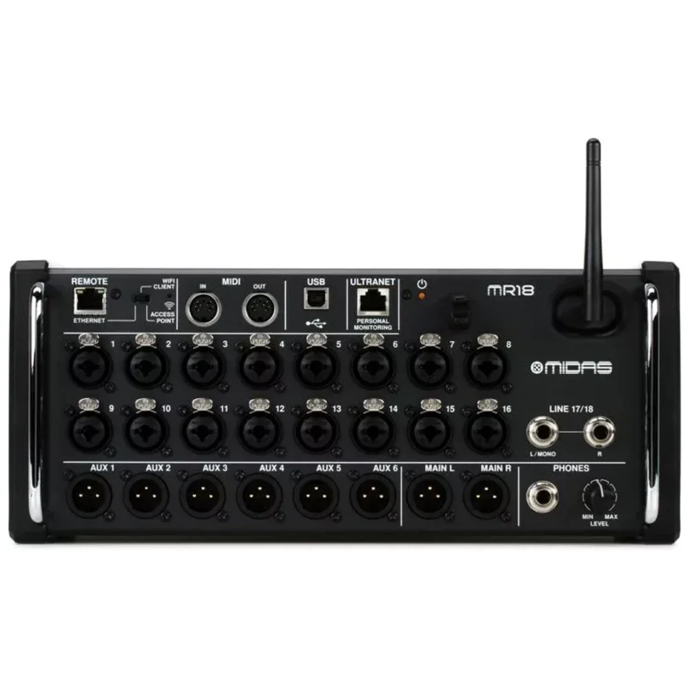 Midas MR18 18-channel Tablet-controlled Digital Mixer