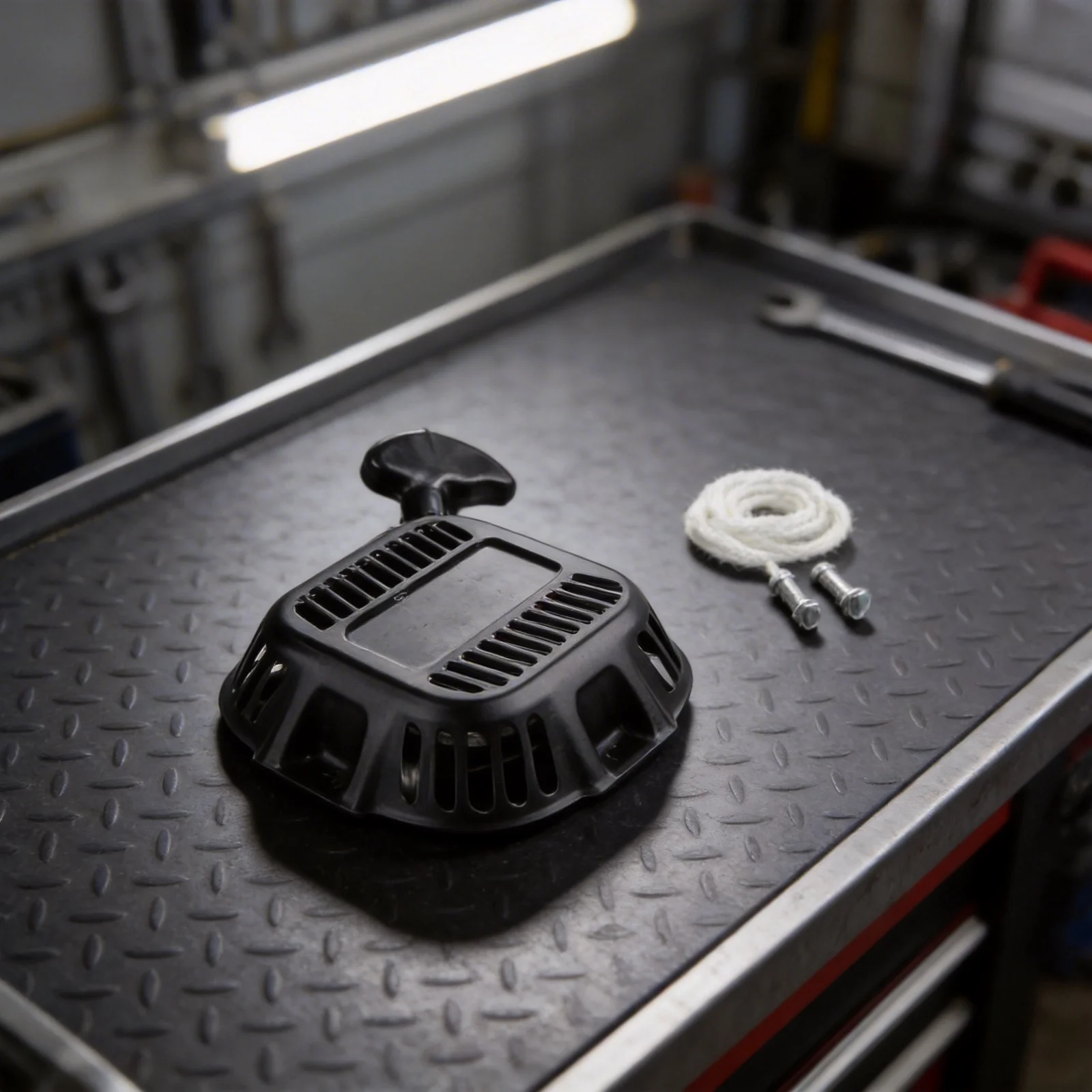 

Легкоустанавливаемый стартерный механизм (ременной привод) для двигателей 196cc, 208cc, 212cc, совместимый с генераторами GP3250, GP3300, GP3600