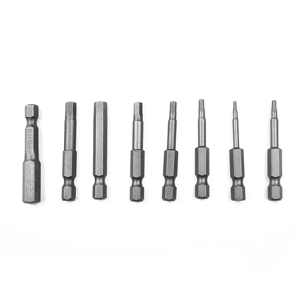 1pc 50mm Magnetic Hexagon Screwdriver Bit Alloy Steel 1/4\