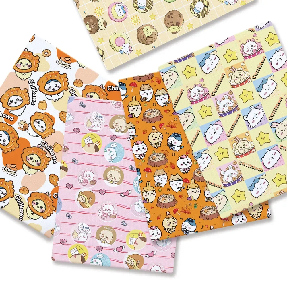 Polyester cotton Cartoon Fabric 140*50cm Handmade Sewing Patchwork Quilting Baby Dress Home Sheet Printed Fabric Sewing Kids