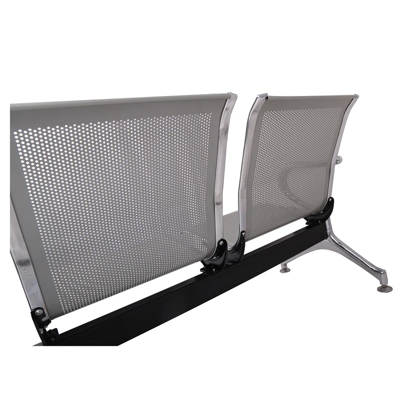 Leer Hot-Selling 4-Seater Airport Reception Chair Durable Office School Hospital Bench for Outdoor Park Waiting Use