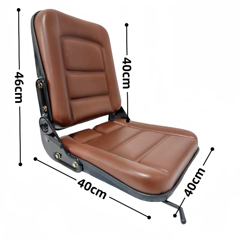 Suitable for construction vehicles, foldable small seats, backrests folded flat and laid flat 0 degrees truck crane
