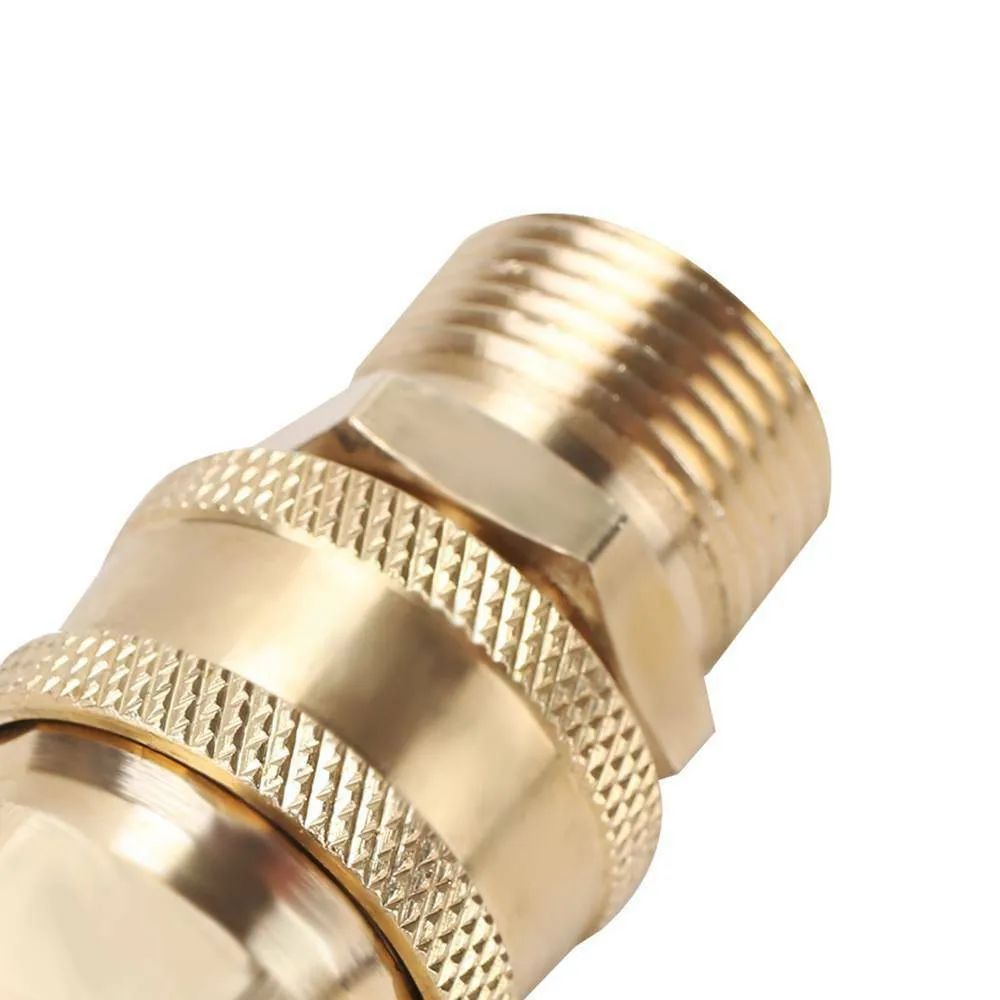 for Quick Connector High Quality Copper Pressure Washer Fitting Set Male for m22 Male 3/8 for Quick Release Coupling Included