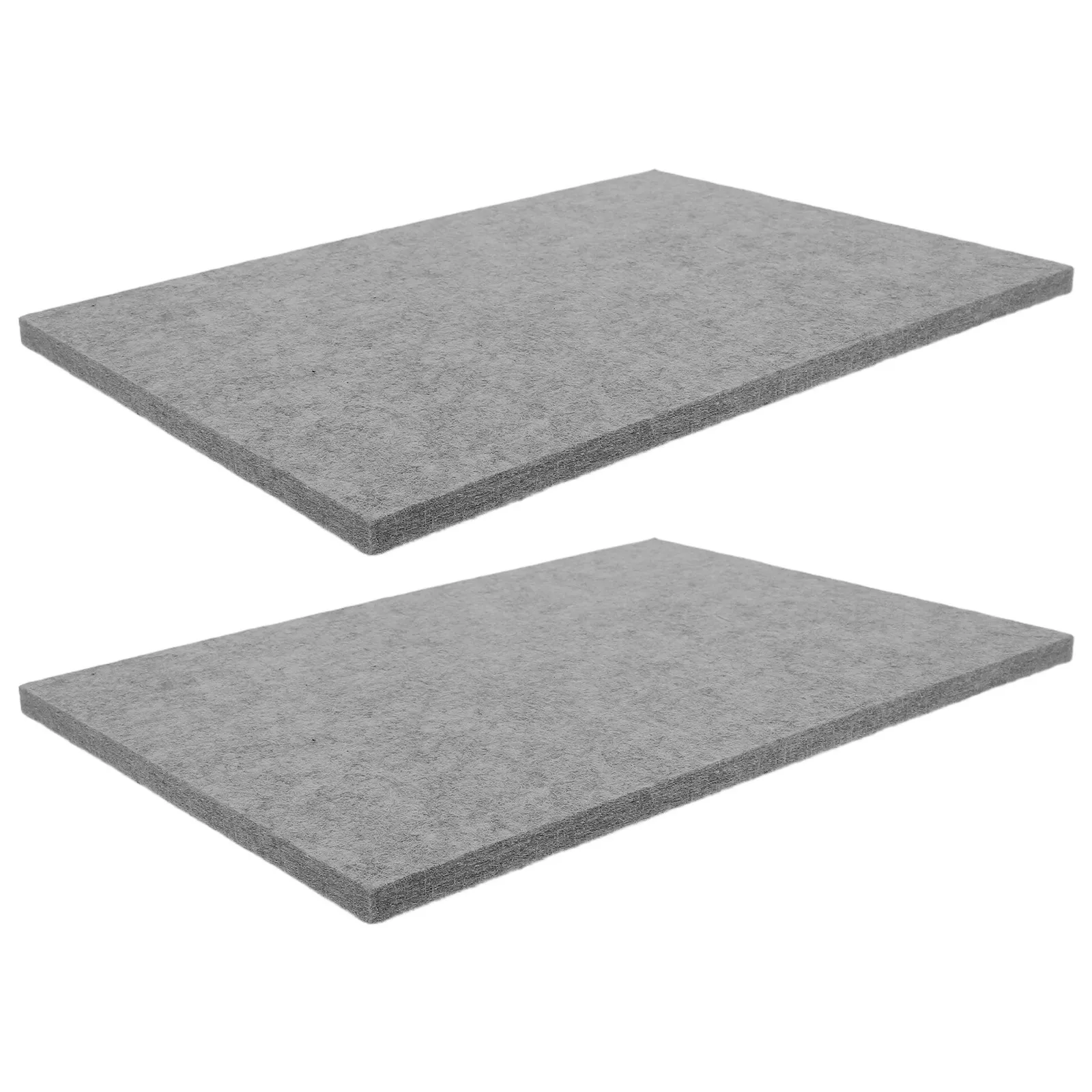 2Pcs Heavy Duty Felt Pad Board 12Mm Thick 35x25cm Light Gray Heat Resistant Acoustic Sound Absorbing Panel Ironing Craft Sewing