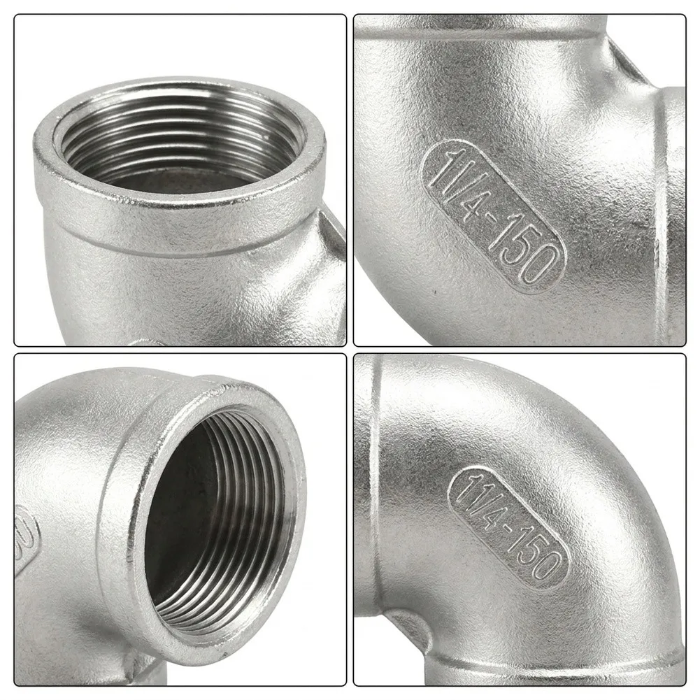 304 Grade Stainless Steel 90-Degree Elbow Designed for Integration into Oil Gas and Municipal Water Distribution Infrastructure