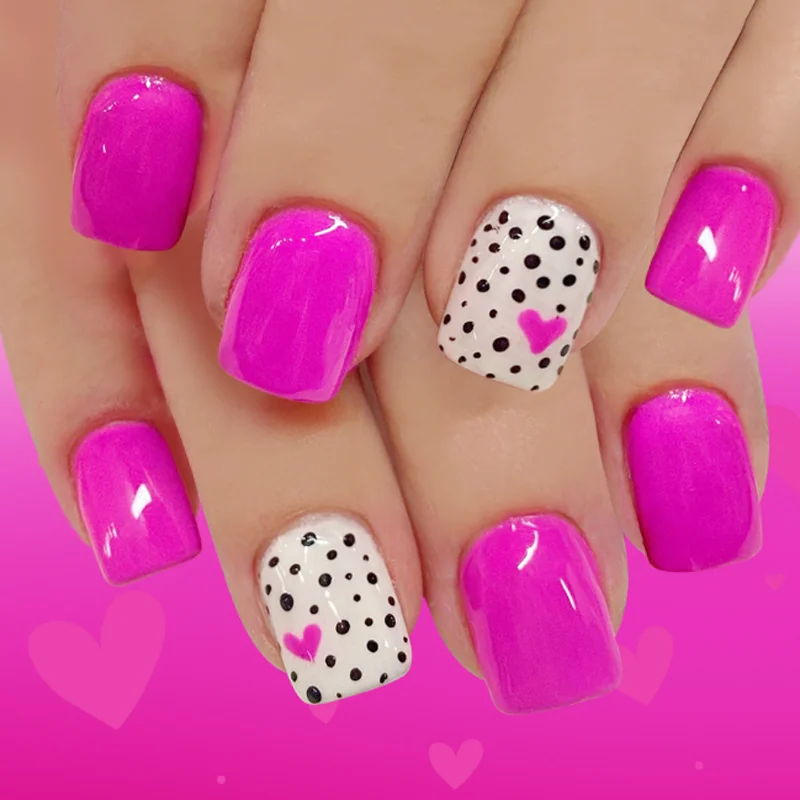 24개/세트 탈부착 가능한 중간 길이 물방울 모양 프렌치 포인티드 인조 손톱 프레스온 매니큐어 랩 데코레이션 네일 익스텐션