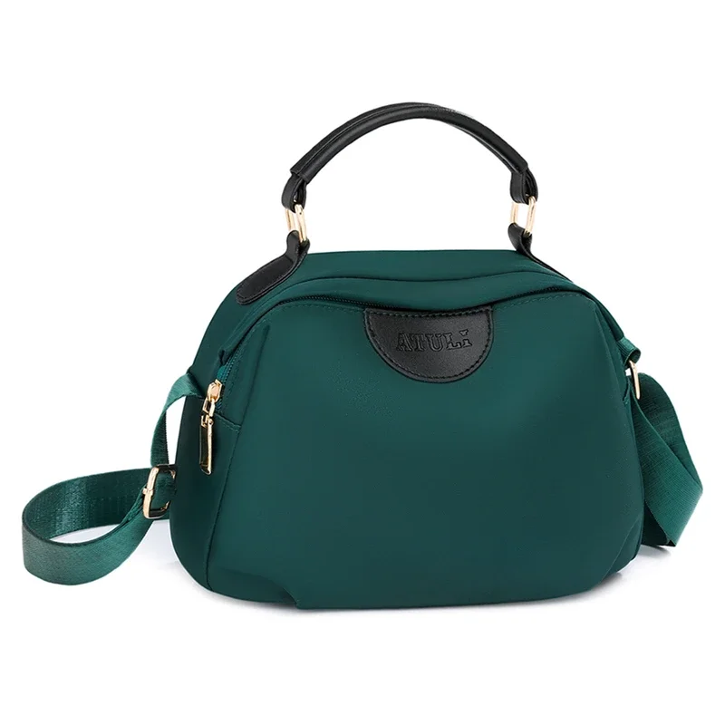

Fashion Solid Nylon Travel Shoulder Bag for Women Sweet Versatile Commuter Tote Bags Large Capacity Student Crossbody Bags