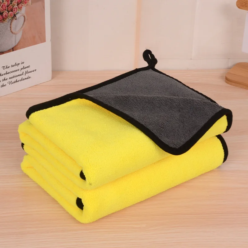 Pet quick drying high-density towel, bath towel, double-sided thick absorbent bath , not easy to fuzz, car wash cloth