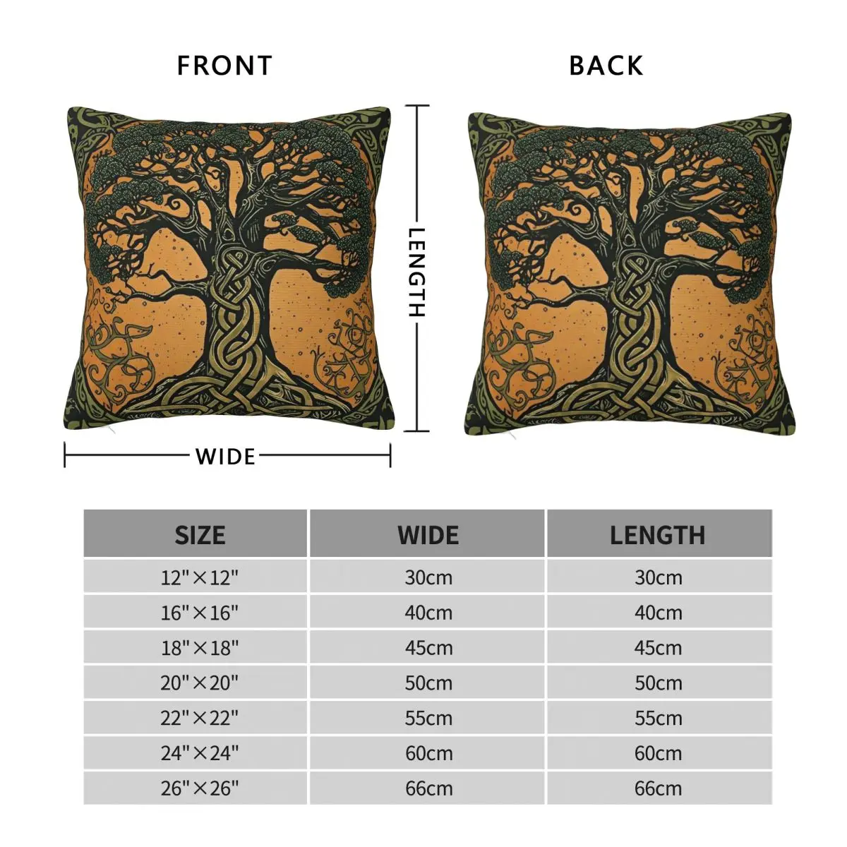Origin Tree L-Lords Of The R-Rings Pillow Cover Vintage Pillow Case For Sofa Home Decorative Cushion Cover Soft Pillowcases