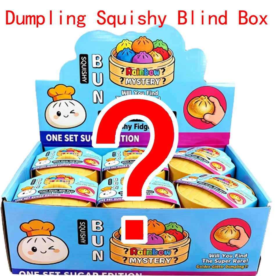 Blind Box Bunte Simulierte Knödel-Squishies zur Entspannung, Angstlinderung, Stressabbau und Stimmungsverbesserung